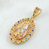 Pendant Virgin Guadalupe 4.6gr / 1.4in / Three 18K Golds *