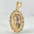 Pendant Virgin Guadalupe 4.6gr / 1.4in / Three 18K Golds *