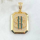 Pendant Sign Plate Weight 11.15gr / 1.8in / 18K Gold