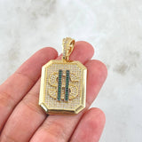 Pendant Sign Plate Weight 11.15gr / 1.8in / 18K Gold