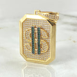 Pendant Sign Plate Weight 11.15gr / 1.8in / 18K Gold