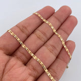 Flat Mariner Chain 3.45gr / 23.6in / Three Golds +3 18K &