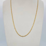 Flat Mariner Chain 3.45gr / 23.6in / Three Golds +3 18K &