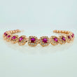 Pulso Tennis 11.45gr / 7 in / 6.3mm Oro Rosa 18K $