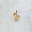 Dije Caballo 2.6gr / 3.2cm / Circon Verde Oro Amarillo 18K ©