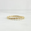 Braided Ring 1.2gr / T6 / Smooth 18K Yellow Gold *