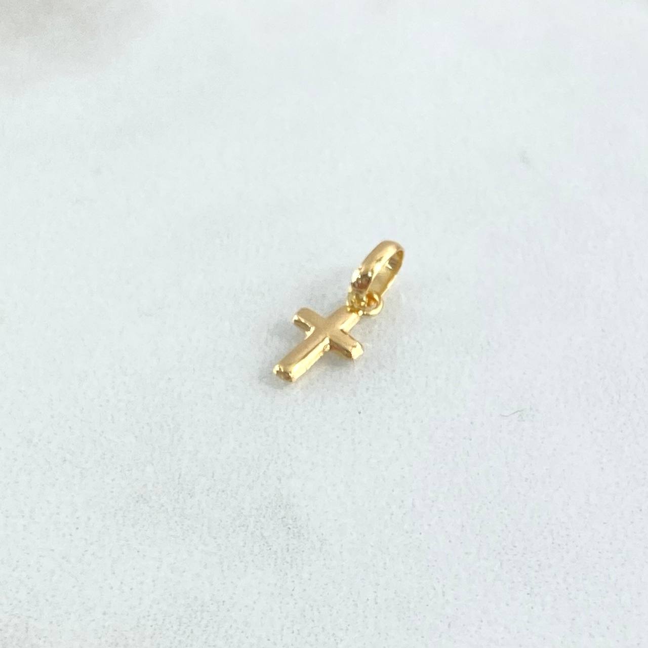 Pendant Cross 0.2gr / 1.4cm / Polished 18K Yellow Gold ©