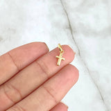 Pendant Cross 0.2gr / 1.4cm / Polished 18K Yellow Gold ©