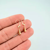 Candongas Lagrima 0.7gr / 1 in / Oro Amarillo 18K