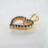 Dije Silueta Corazón Doble Faz 1.4gr / 3/4 in / Oro Amarillo 18K ©