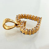 Dije Silueta Corazón Doble Faz 1.4gr / 3/4 in / Oro Amarillo 18K ©