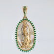 Dije Virgen Guadalupe Filigrana 6.5gr / 1 3/4 in / Dos Oros Amarillo Blanco 18K ©