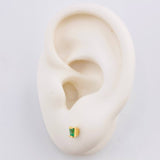 Topos Pinza Cuadricular Esmeraldas 25pts 0.95gr / 4mm Oro Amarillo 18K ©