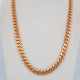 Cuban Links Infinity 26.4gr / 70.9cm / 6.2mm White Zircons Two-tone White Rose Gold +2 18K $