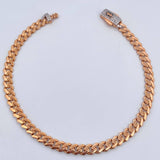 Pulso Cubano Infinito 8.2gr / 19cm / 6.1mm Circones Blancos Dos Oros Blanco Rosa +2 18K $