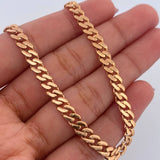 Cuban Links Bracelet Infinite 6.95gr / 20.7cm / 4.8mm White Zircons Two White Rose Gold +2 18K $