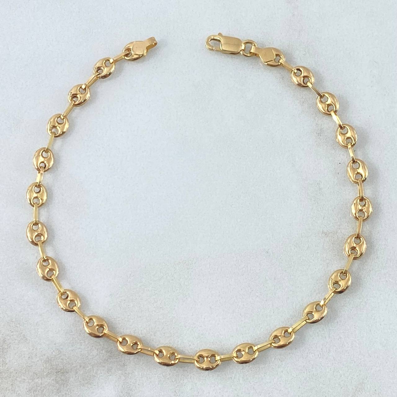 Bracelet GC 3gr / 21cm / 3.4mm Smooth 18K Yellow Gold