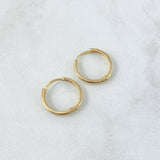 Hoop Earrings Kona 1.4gr / 1.4cm / 18K Yellow Gold ©