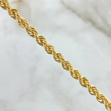 Rope Bracelet 3.95gr / 19.5cm / 3.8mm Yellow Gold +3 18K