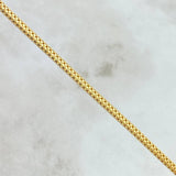 Bracelet Russian Barrel 3.3gr / 19cm / 2.7mm Flattened Yellow Gold +3 18K ©