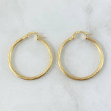 Hoop Earrings Lore 2.05gr / 3cm / Twisted 18K Yellow Gold