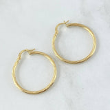 Hoop Earrings Lore 2.05gr / 3cm / Twisted 18K Yellow Gold