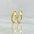 Hoop Earrings Lore 1.25gr / 1.4cm / Twisted 18K Yellow Gold