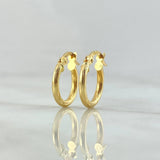 Hoop Earrings Lore 1.25gr / 1.4cm / Twisted 18K Yellow Gold