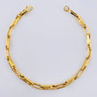 Pulso Cajon Rayado 5.55gr / 8 1/2 in / 4.7mm Oro Amarillo +4 18K