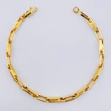 Pulso Cajón Rayado 5.6gr / 8 1/2 in / 4.9mm Oro Amarillo +4 18K ©