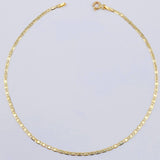 Tobillera Plana 1.5gr / 10 in / 1.7mm Oro Amarillo +3 18K ©