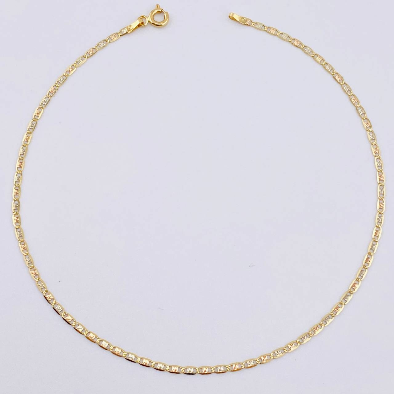 Tobillera Plana 1.45gr / 9 3/4 in / 1.8mm Tres Oros +3 18K ©