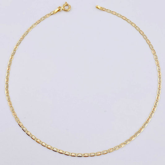 Tobillera Plana 1.45gr / 9 3/4 in / 1.8mm Tres Oros +3 18K ©