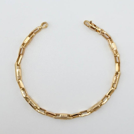 Pulso Rustico 6.8gr / 8 1/2 in / 5mm Oro Amarillo +3 18K