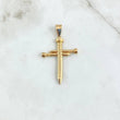Dije Cruz Clavos 4gr / 5cm / Troquelado Oro Amarillo 18K
