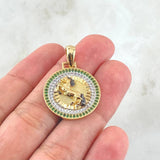 Pendant Horse Plate 4.65gr / 1.2in / 18K Gold ©