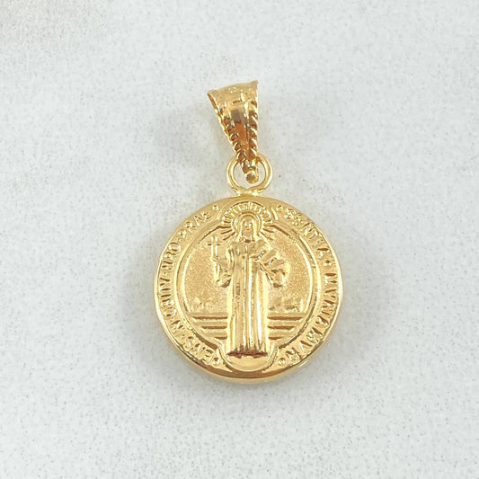 Dije San Benito 1.2gr / 1 in / Oro Amarillo 18K *