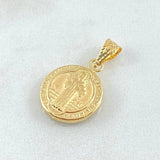 Dije San Benito 1.2gr / 1 in / Oro Amarillo 18K *
