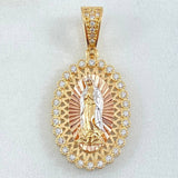 Dije Virgen Guadalupe 4.6gr / 3.5cm / Tres Oros 18K ©
