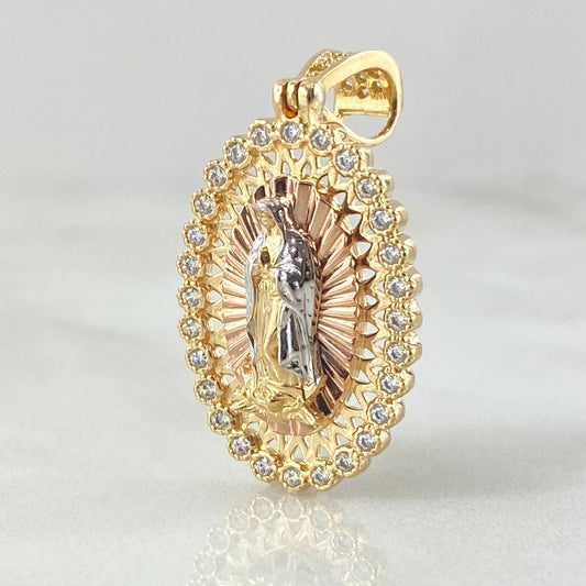 Dije Virgen Guadalupe 4.6gr / 3.5cm / Tres Oros 18K ©