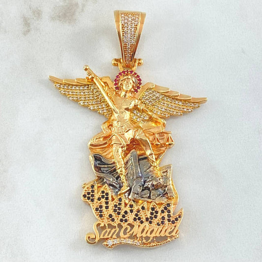 Dije Silueta San Miguel Arcangel 22.45gr / 2 3/4 in / Oro Amarillo 18K ©
