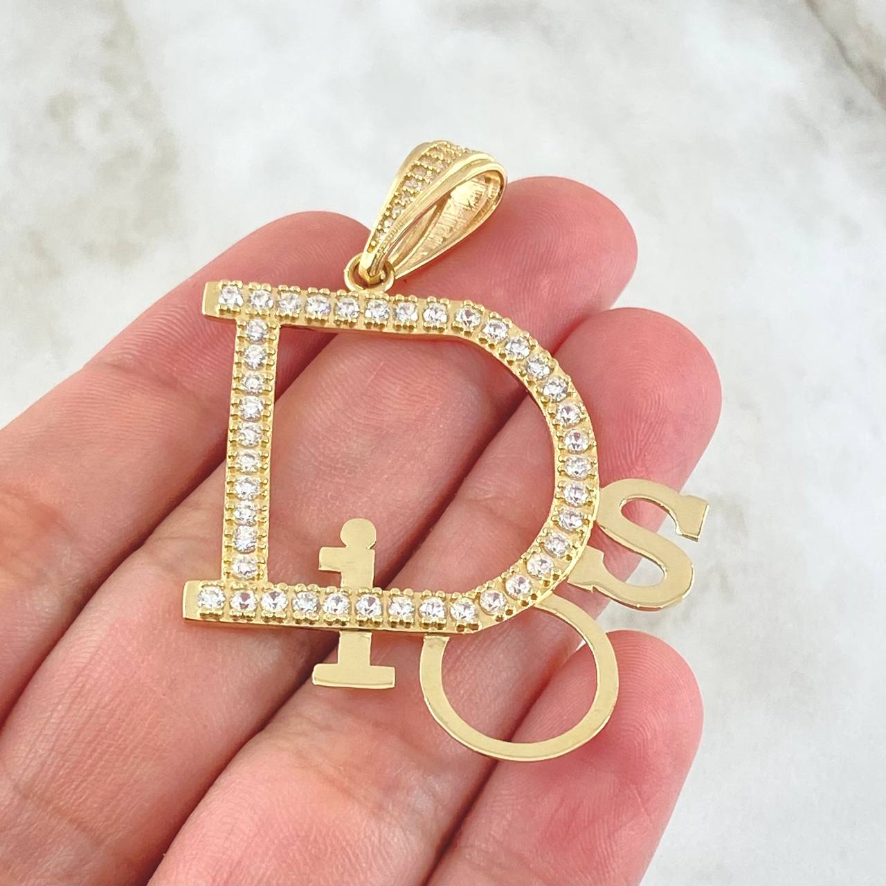 Dije Dios 6.6gr / 2 in / Oro Amarillo 18K