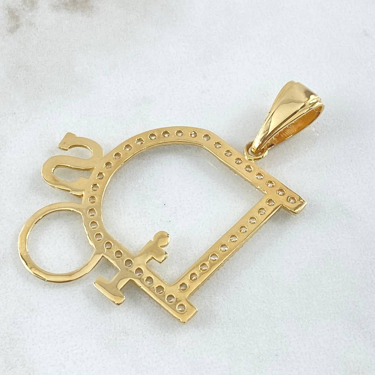 Dije Dios 6.6gr / 2 in / Oro Amarillo 18K