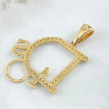 Dije Dios 6.6gr / 2 in / Oro Amarillo 18K