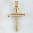 Pendant Nail Cross 7.5gr / 2.4in / 18K Gold ©