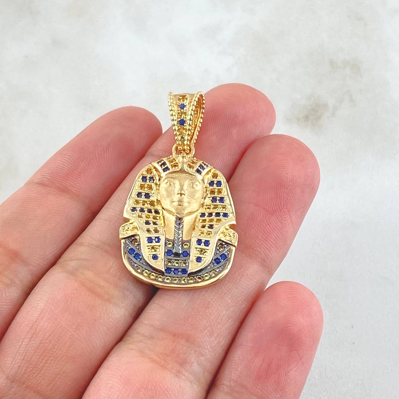 Pendant Pharaoh Face 6.05gr / 1.5in / 18K Gold ©