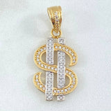 Pendant Sign Weight 3.5gr / 3.1cm / Two Tone Yellow White 18K ©