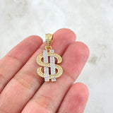 Pendant Sign Weight 3.5gr / 3.1cm / Two Tone Yellow White 18K ©