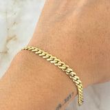 Cuban Links Bracelet Infinity 6.9gr / 8.3in / 18K Gold +4$