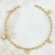 GC Calabrote Ankle Bracelet 4.9gr / 24.5cm / Elephant-Butterfly-Cat-Ladybug-Airplane 18K Yellow Gold ©
